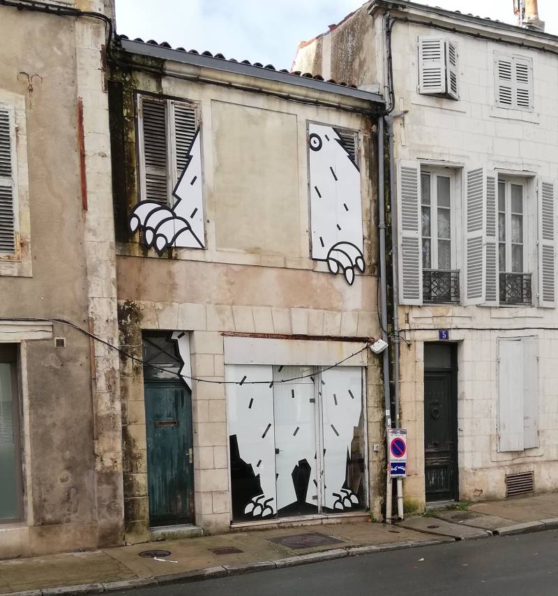 Une œuvre street art à découvrir rue de la Noue à La Rochelle